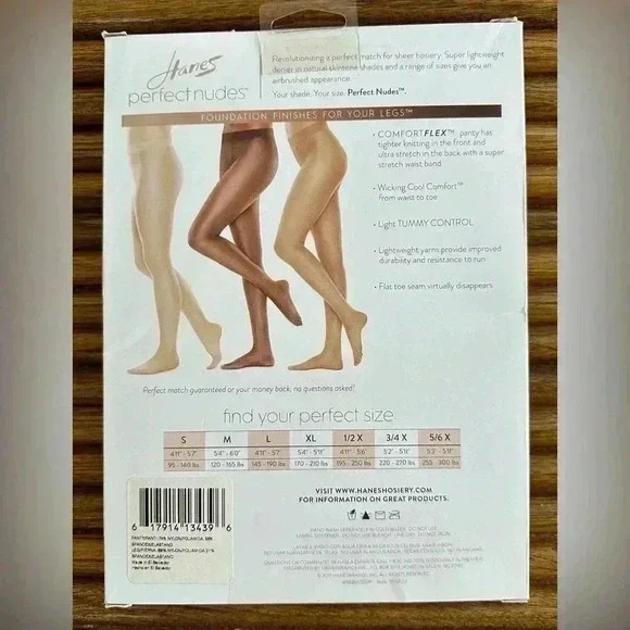 $10 Add-On 🆕Plus Size Hanes Premium Bronze Pantyhose 5/6X - Picture 4 of 14